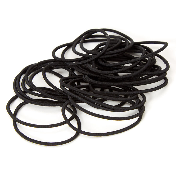 Black Lurex Hair Ties - 30 Pack,
