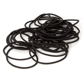 Black Luxe Hair Ties - 30 Pack,