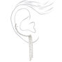 Silver Embellished Ear Cuff Connector Earring,