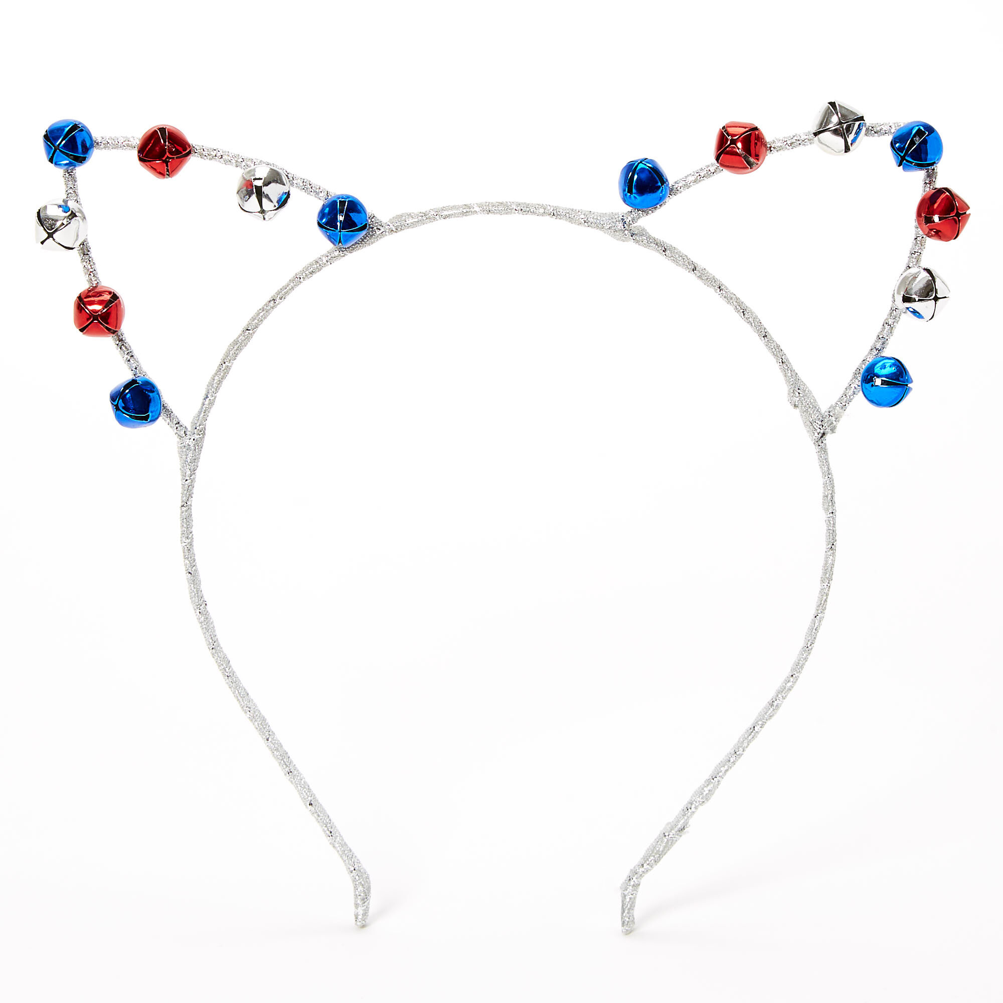 Usa Bells Cat Ears Headband Silver Claire S Us