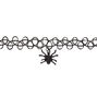 Spider Tattoo Choker Necklace - Black,