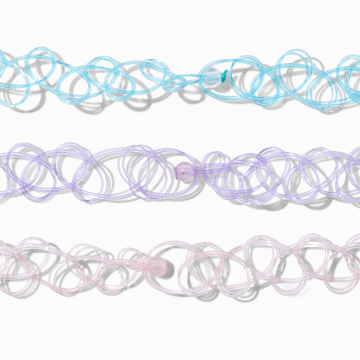 Ras-de-cou effet tatouage ballet ballerine best friends - Lot de 3,