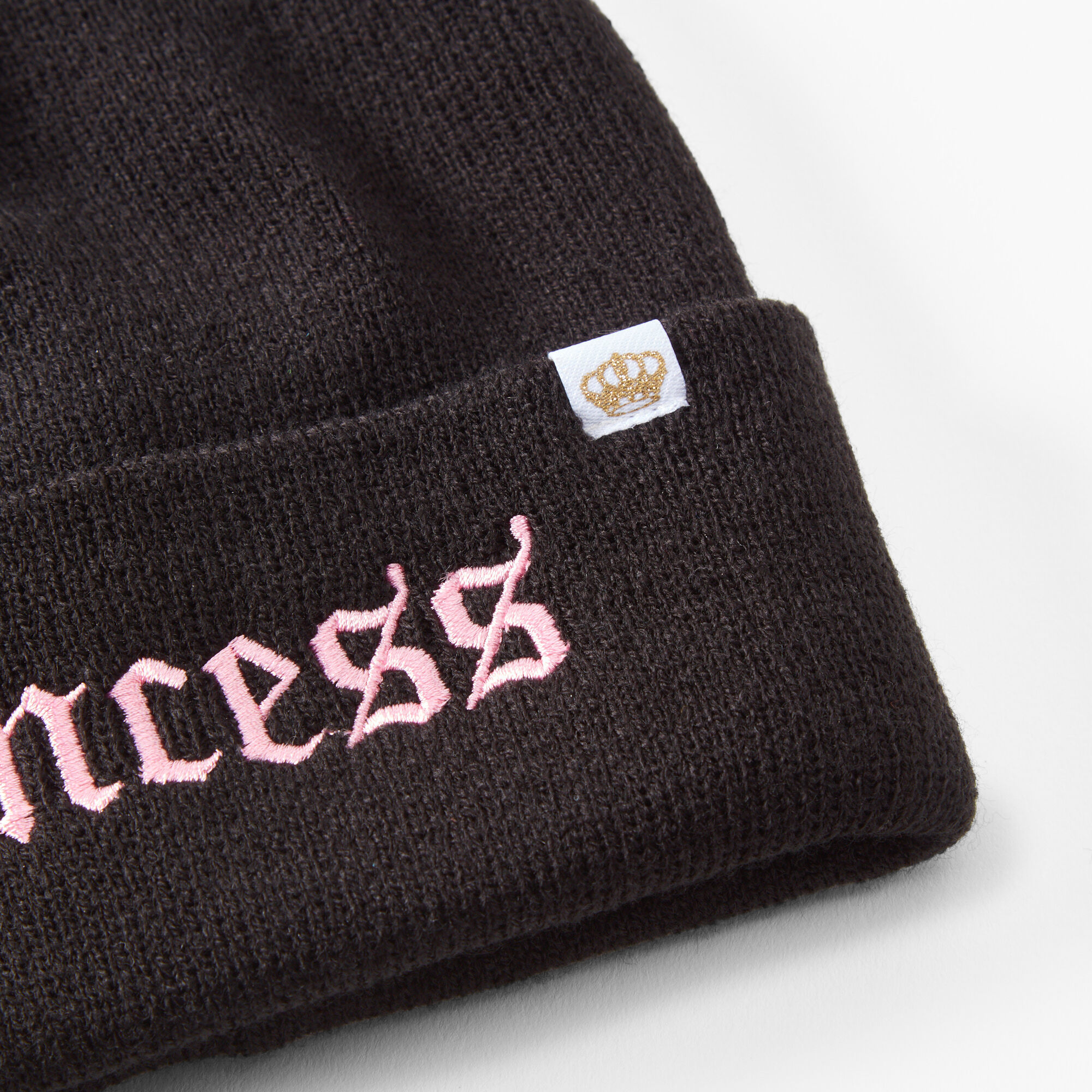 Princess Beanie Hat - Black,