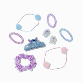 Disney Stitch Claire&#39;s Exclusive Slumber Party Hair Tie &amp; Claw Set - 6 Pack,