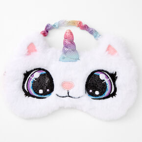 Furry Rainbow Caticorn Sleeping Mask,