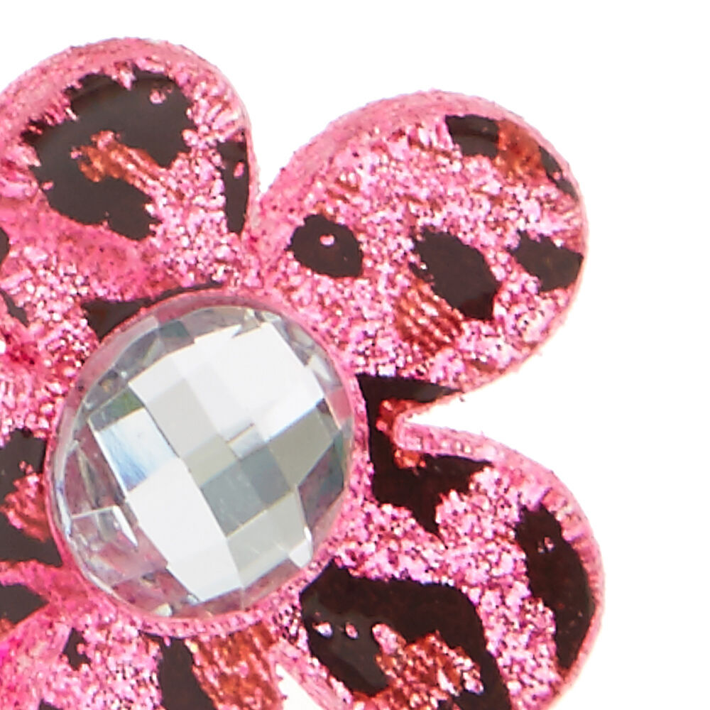 Claire's Club Cat's Meow Glitter Flower Hair Bobbles,