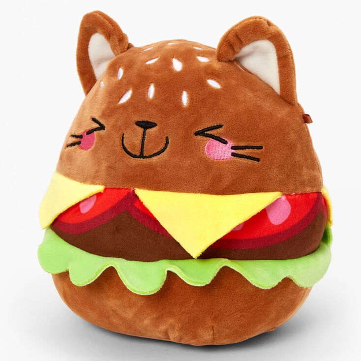 Squishmallows&trade; 8&quot; Claire&#39;s Exclusive Catburger Soft Toy,