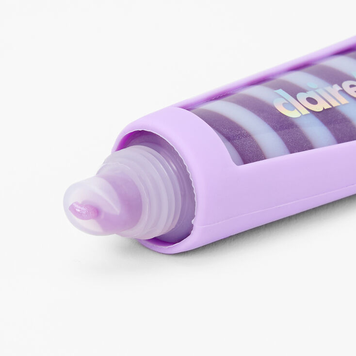 Initial Lip Gloss Tube - Purple, J,