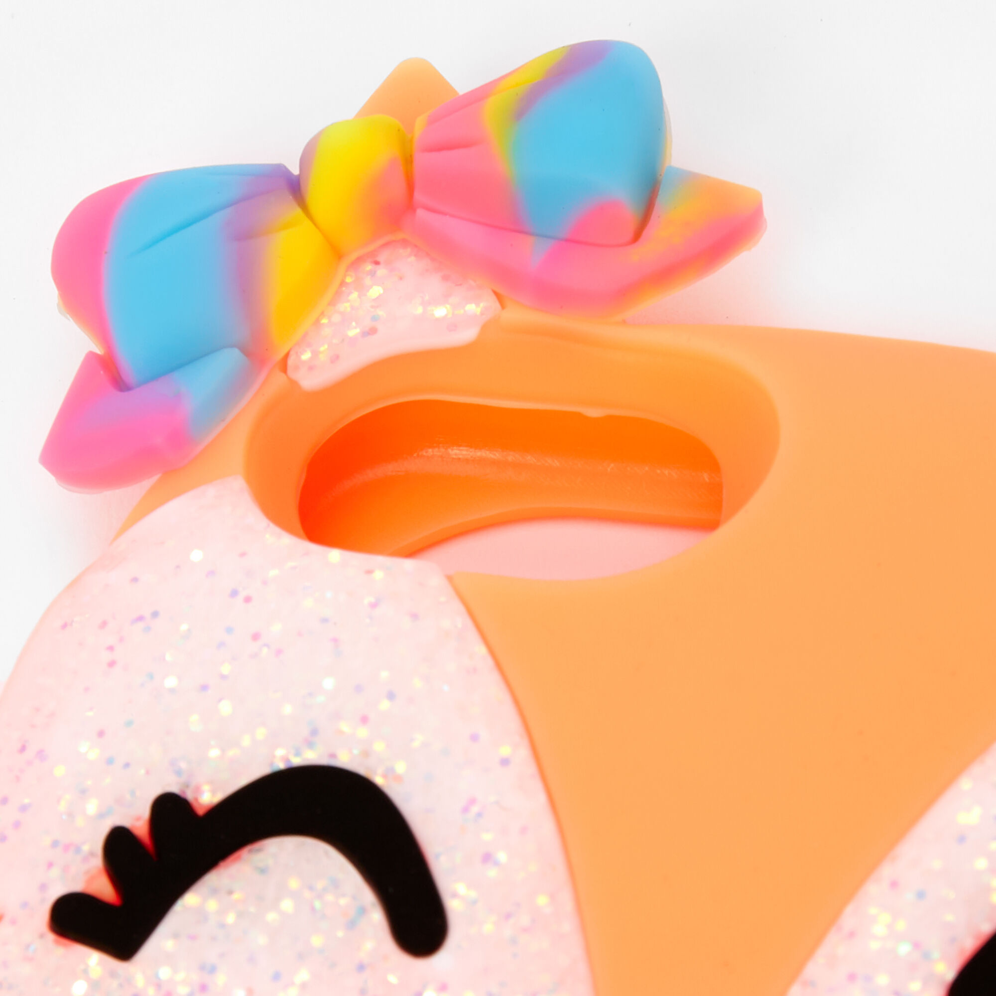 Orange Pretty Fox Silicone Phone Case - Fits iPhone 6/7/8/SE,