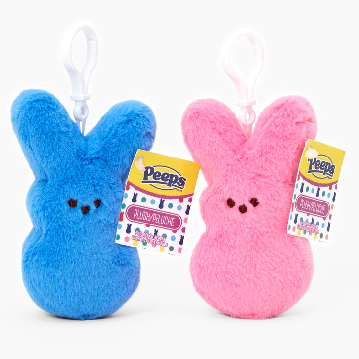 Peeps&reg; 4&quot; Bunny Plush Toy Keyring Clip - Styles May Vary,
