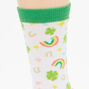 St. Patrick&#39;s Day Rainbow Mix Crew Socks,