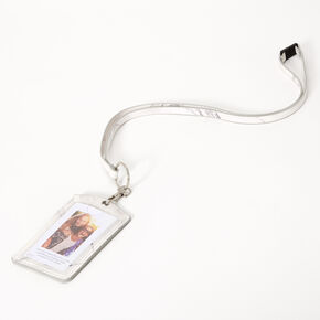 White Marble ID Lanyard,