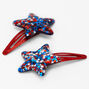 Patriotic Star Confetti Snap Clips - 2 Pack,