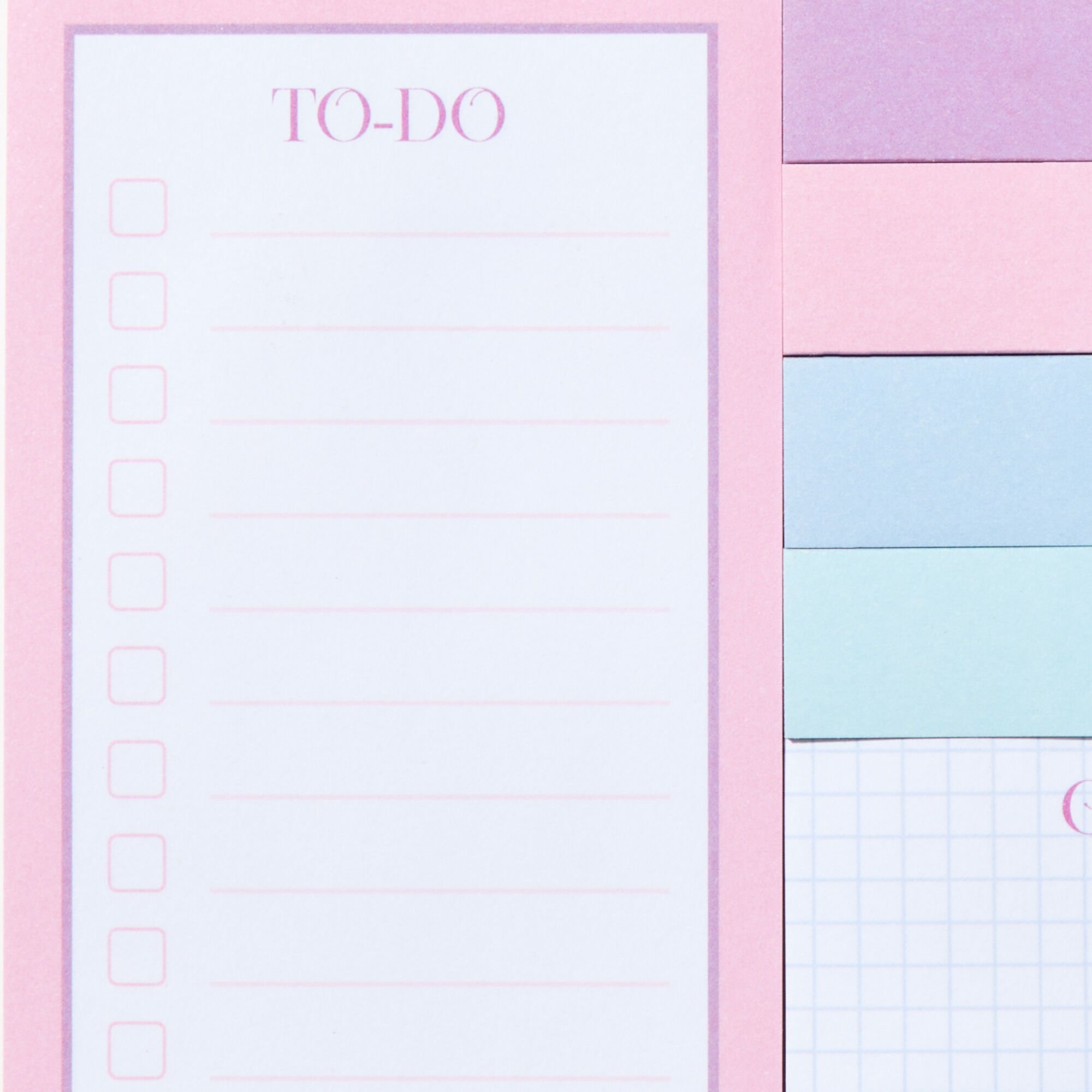 Pink Ombré Sticky Note Pack - 10 Pack,
