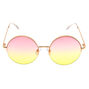 Sherbet Tinted Round Sunglasses,