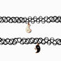 Best Friends Mood Yin Yang Tattoo Choker Necklaces - 2 Pack,