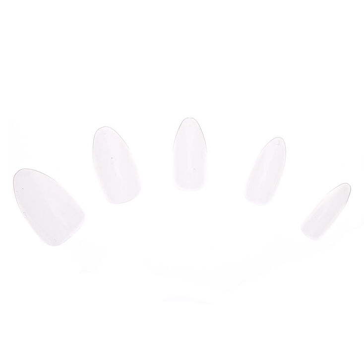 Glue On Stiletto Faux Nail Set - Clear, 100 Pack | Claire's