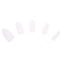 Glue On Stiletto Faux Nail Set - Clear, 100 Pack,