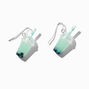 Mint Bubble Tea 0.5&quot; Drop Earrings,