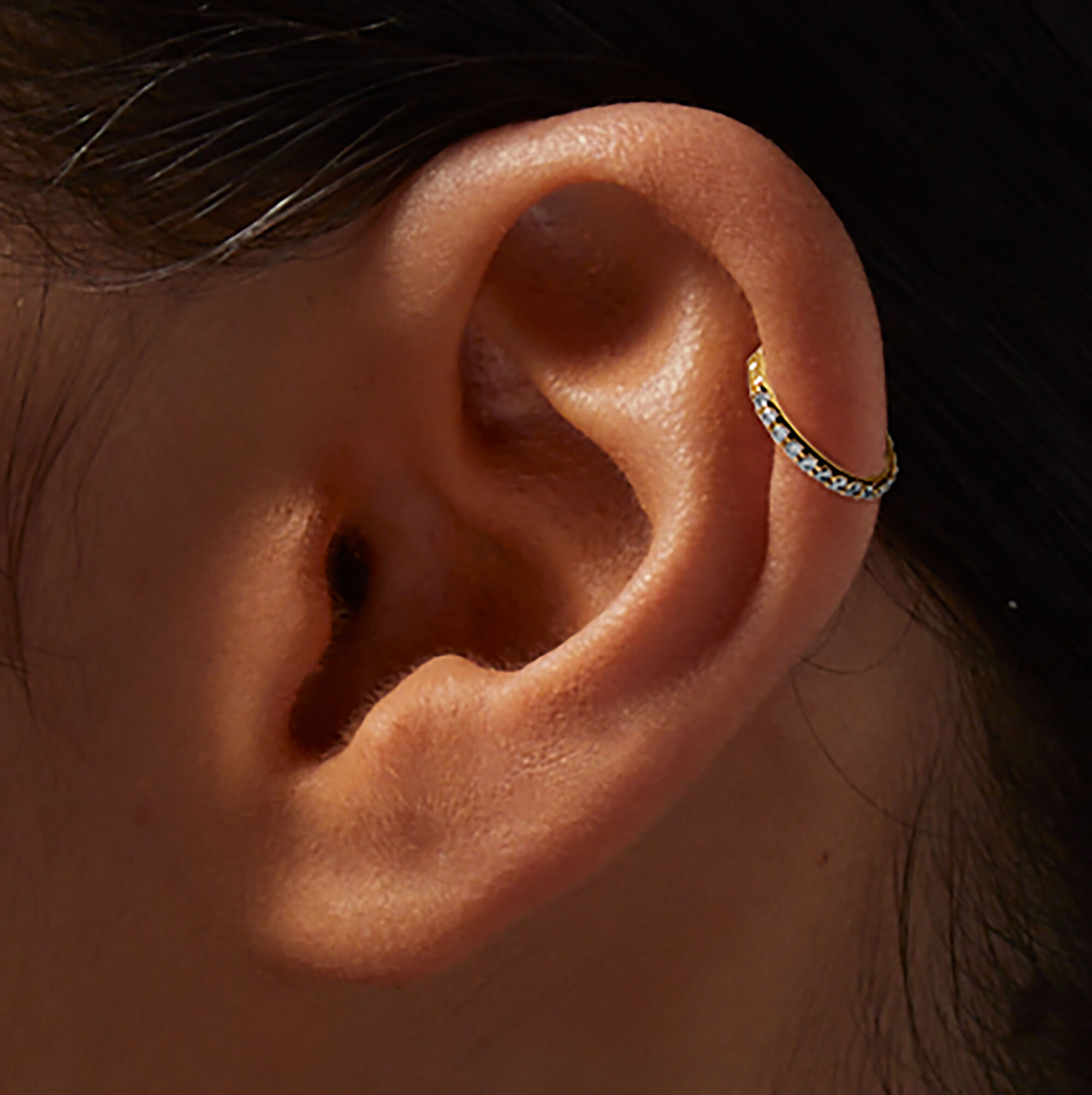 Rhinestone cartilage hoop new arrivals