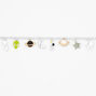 Silver Retro Outer Space Charm Bracelet,
