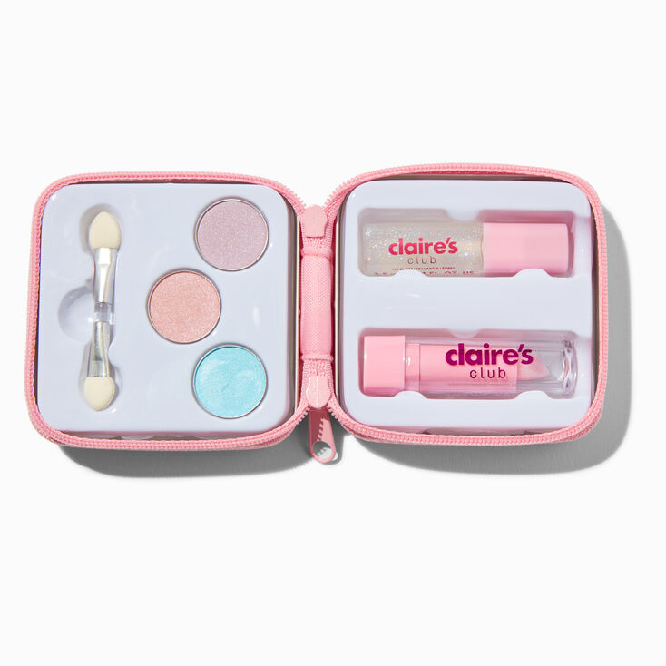 Claire&#39;s Club Heart Pearl Unicorn Mini Makeup Tin,