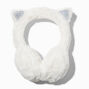 Cache-oreilles chat blanc,