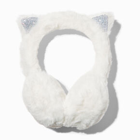 White Cat Ear Muffs,
