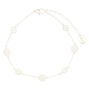 Silver Circle Disk Anklet,