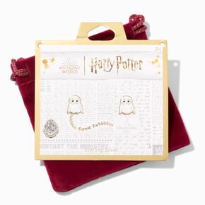Clous d&#39;oreilles Hedwige Harry Potter&trade; couleur argent&eacute;e,