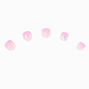 Claire&#39;s Club Pink Glitter Ombr&eacute; Vegan Press On Faux Nail Set - 10 Pack,
