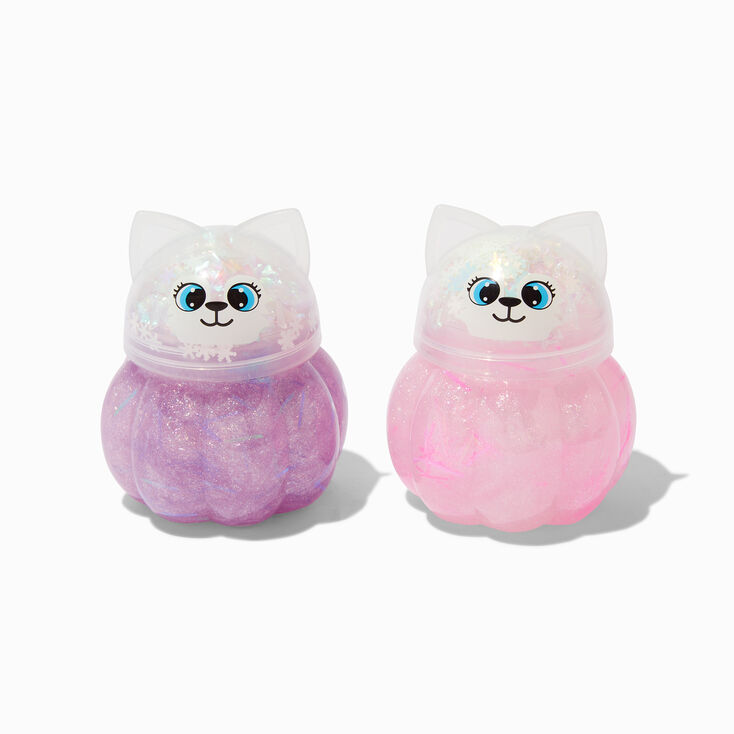 Pot de slime en exclusivit&eacute; chez Claire&rsquo;s joli chat - Les mod&egrave;les peuvent varier,