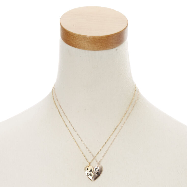 Best Friends Gold Always Together Necklaces - 2 Pack,