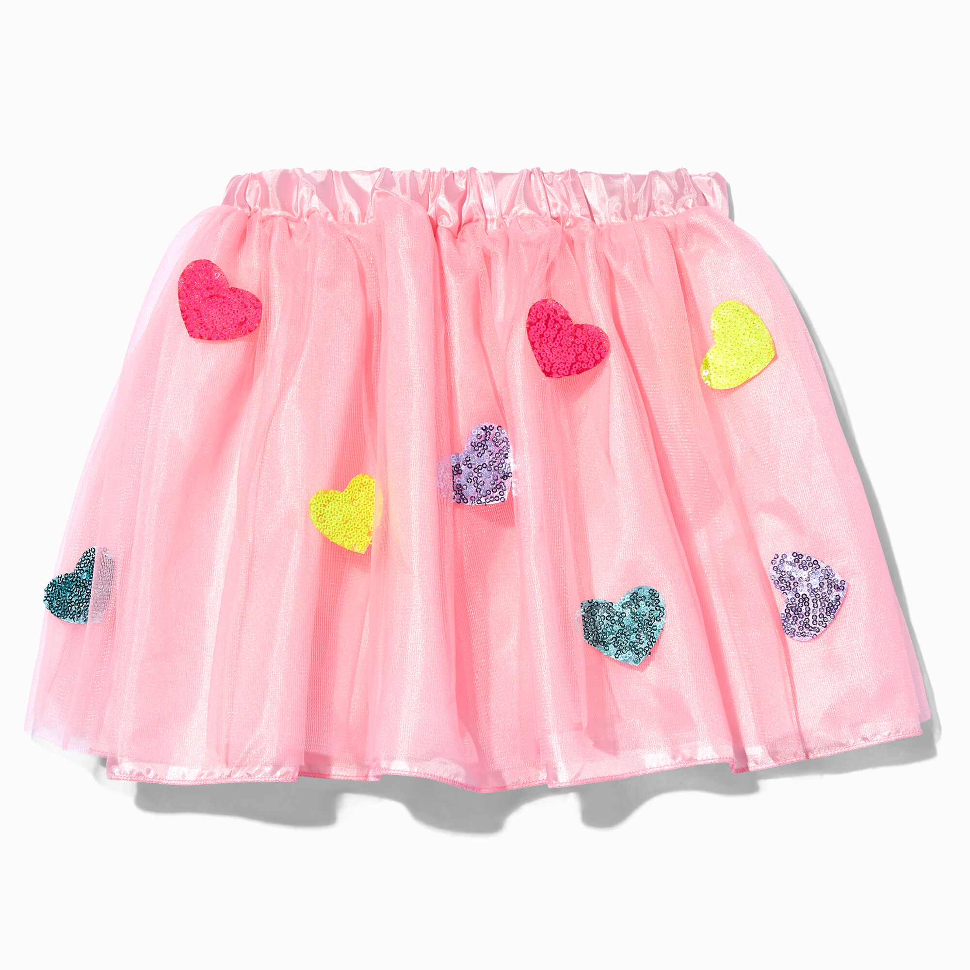 Valentine s Day Sequin Hearts Pink Tutu