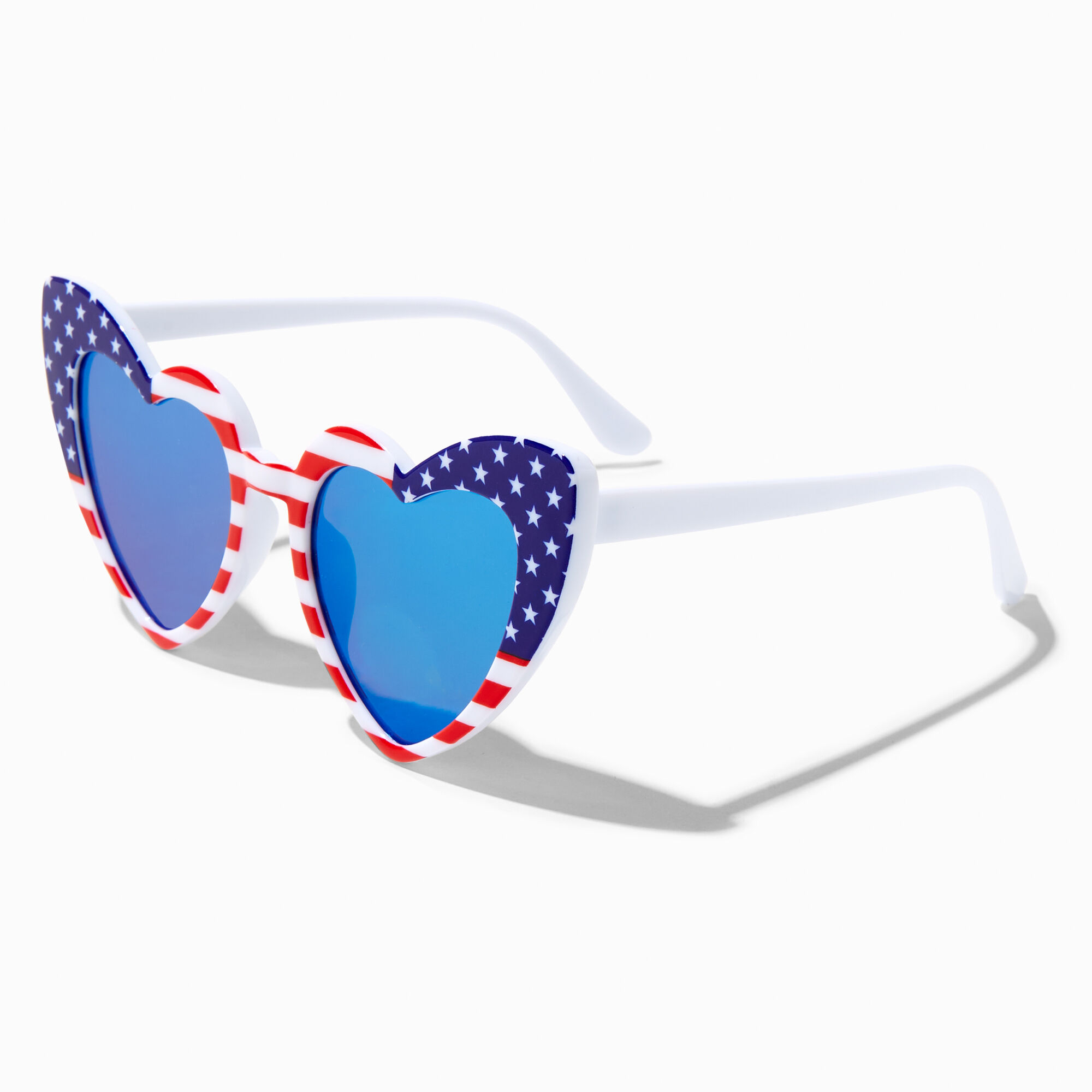 Stars Stripes Heart Shaped Sunglasses