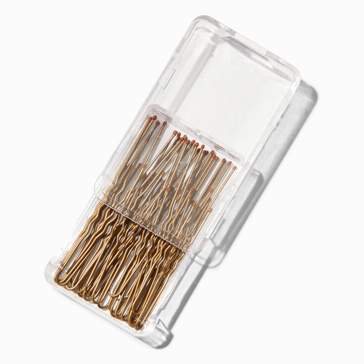 Hair Pins - Brown, 30 Pack,