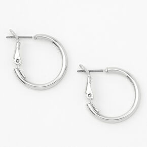 Silver-tone 20mm Tube Hoop Earrings,