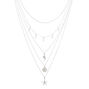 Silver Seashell Multi Strand Necklace,
