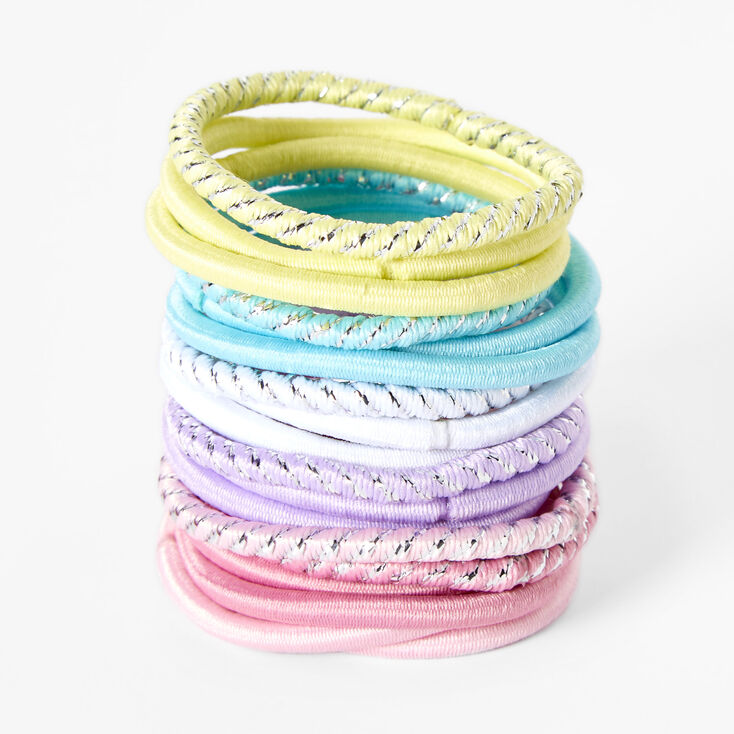 &Eacute;lastiques en lurex pastel Claire&#39;s&nbsp;Club - Lot de 18,