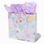 White Star Large Gift Bag &amp; Tissue Paper,
