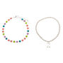 Silver Rainbow Initial Jewellery Gift Set - Z, 4 Pack,