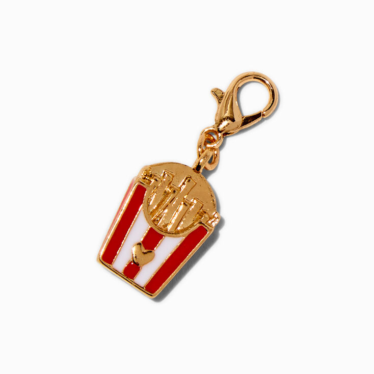 T H E M E x Claire&#39;s Gold-tone French Fries Charm,