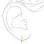 C LUXE by Claire&#39;s 18kt Gold Plated 12mm Endless Hoop Earrings,