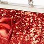 Claire&#39;s Club Satin Bow Clutch Bag - Red,