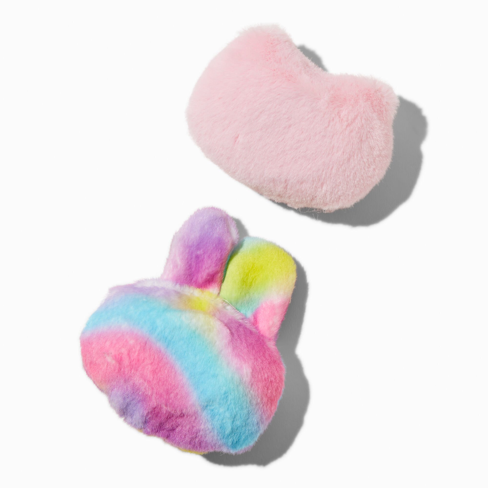 Tie Dye Bunny & Pink Cat Plush Magnet Set - 2 Pack,