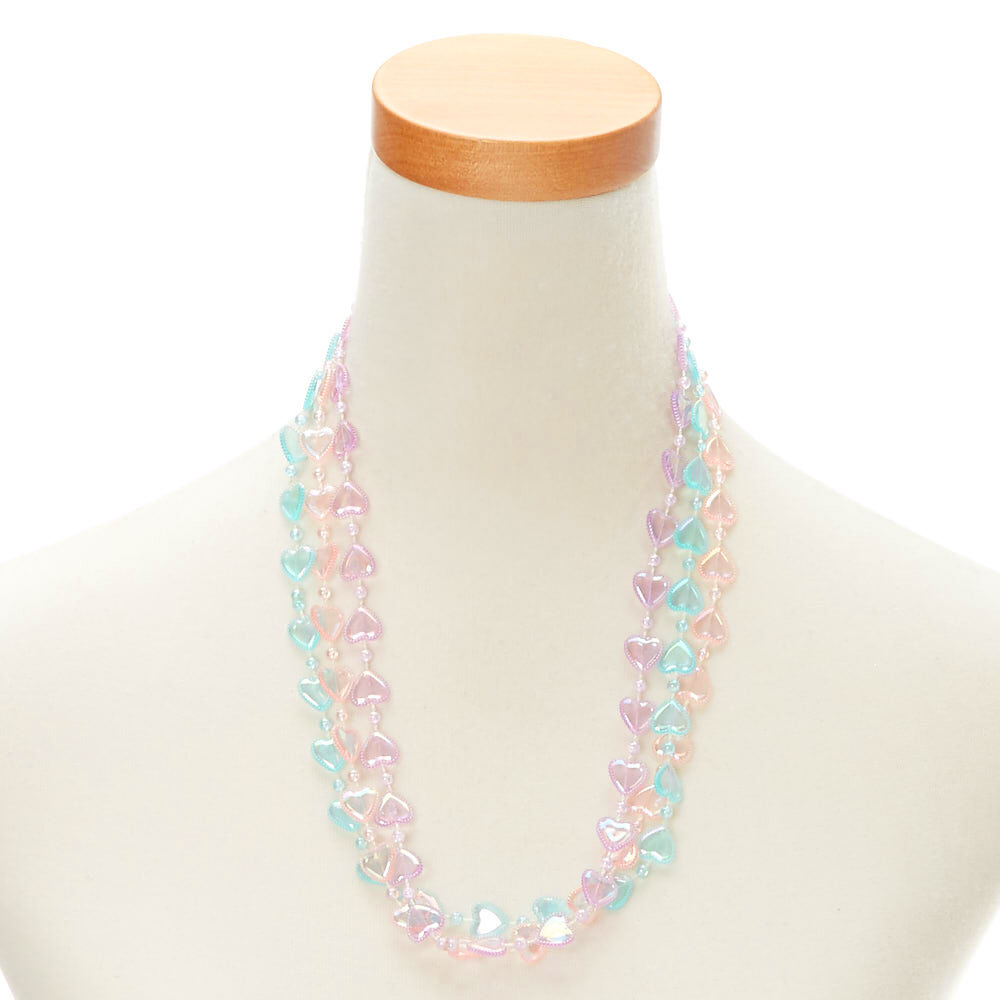 Parure de bijoux avec cœur irisé du Claire's Club, lot de 6 articles,