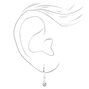 Silver Embellished Geometric Earrings Set - 6 Pack,