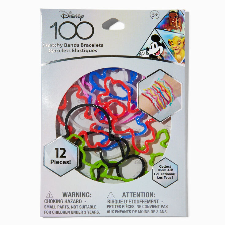 Disney 100 Stretchy Bands Bracelets - 12 Pack,