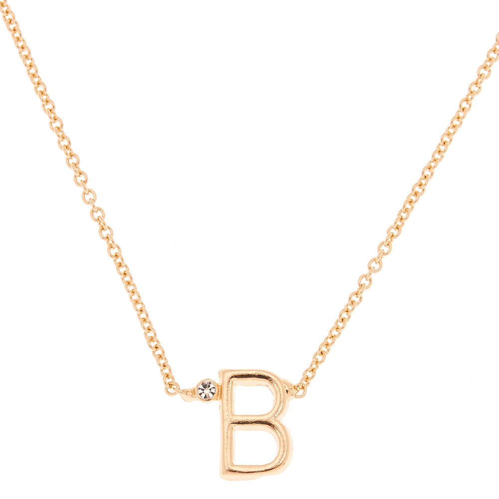 BRENT BUBBLE LETTER DIAMOND NECKLACE B OS - Capitol