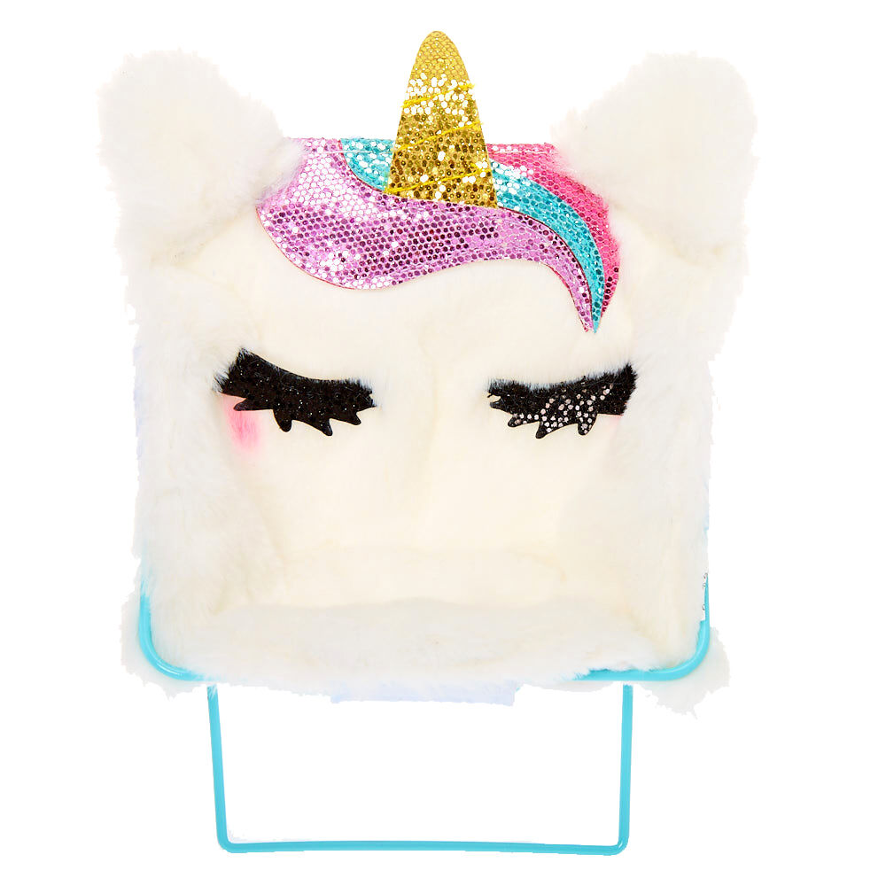Fluffy hotsell unicorn chair